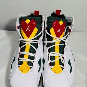 Nike Air Jordan True Flight  White Fir Amarillo sneaker basketball shoes men 8.5